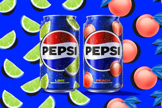 <p>PEPSI</p> Pepsi Lime and Pepsi Peach