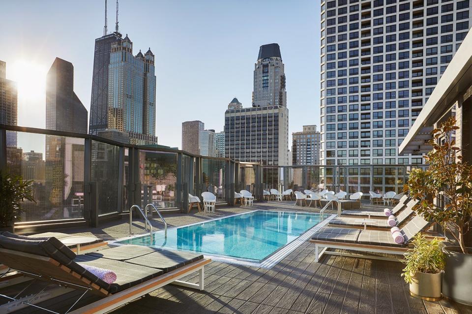 This urban resort boasts one of the city’s prized rooftop pools (Viceroy)