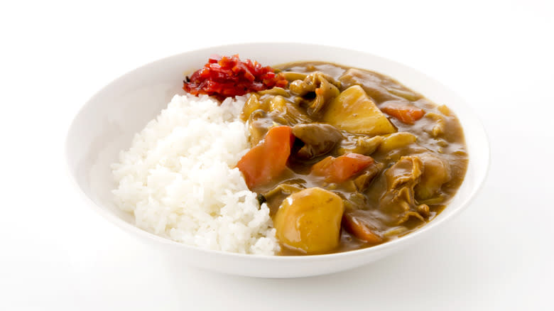 Japanese curry and rice