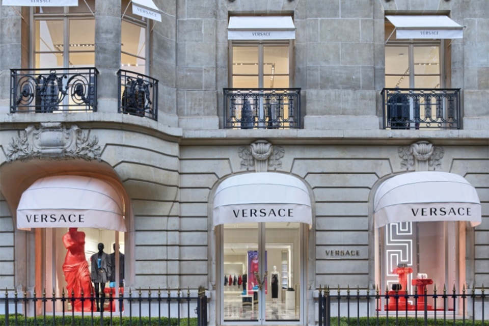 The Versace flagship in Paris. - Credit: Courtesy of Versace