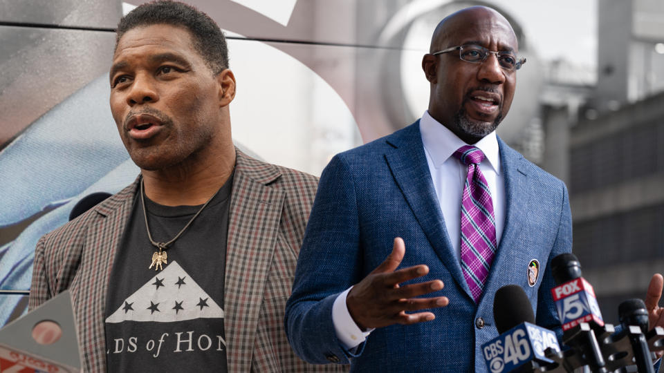 Herschel Walker, Sen. Raphael Warnock.