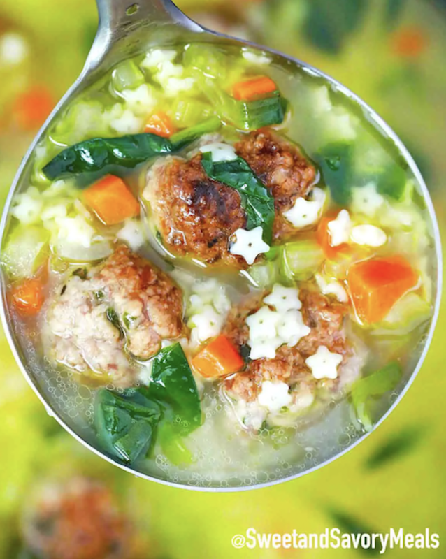 <p>Sweet and Savory Meals</p><p>The ingredients are bright and colorful and fresh! </p><p><strong>Get the Recipe: <a href="https://sweetandsavorymeals.com/slow-cooker-italian-wedding-soup" rel="nofollow noopener" target="_blank" data-ylk="slk:Crock Pot Italian Wedding Soup;elm:context_link;itc:0;sec:content-canvas" class="link rapid-noclick-resp">Crock Pot Italian Wedding Soup</a></strong></p>