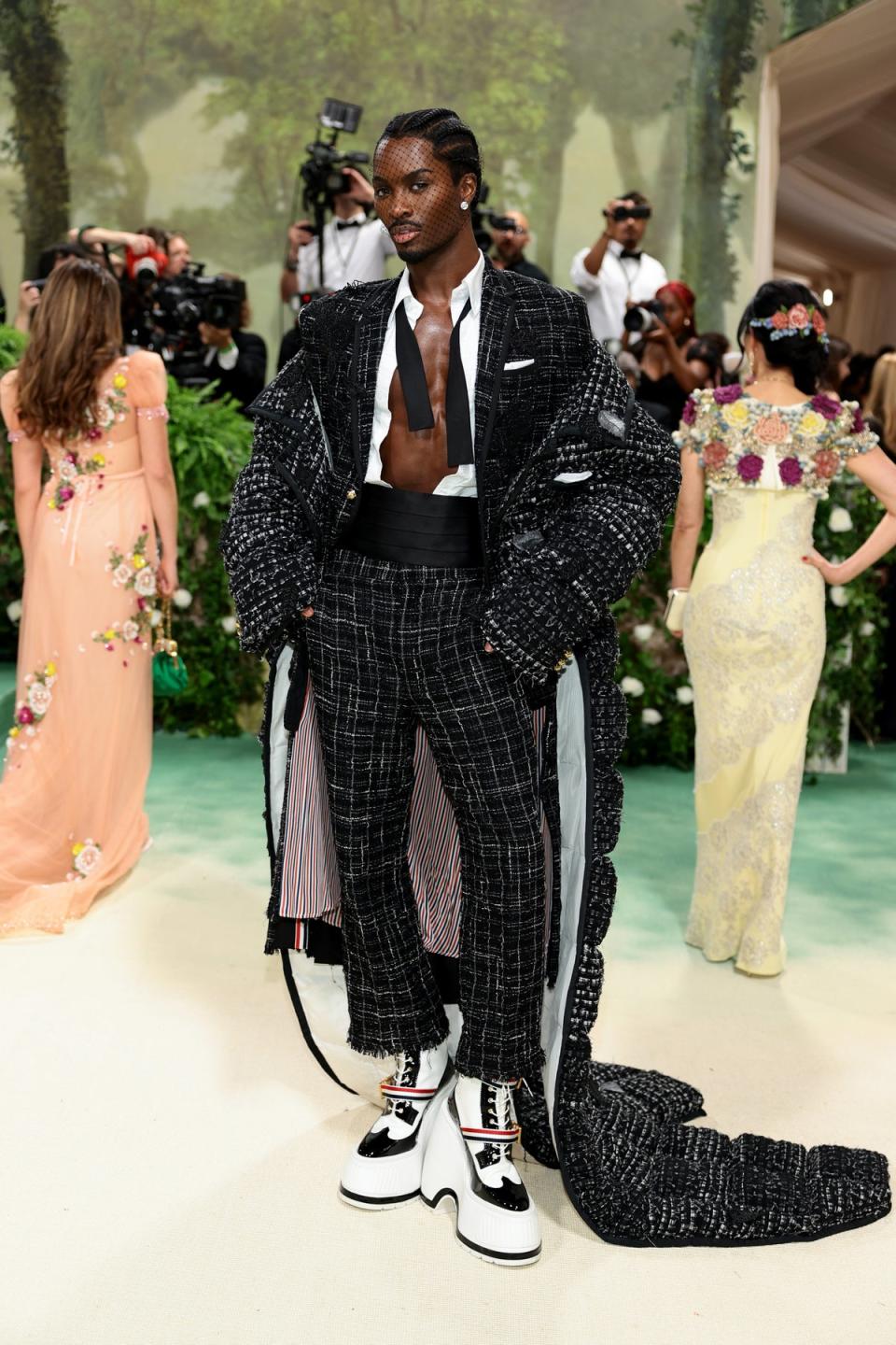 Alton Mason in Thom Browne (Getty Images for The Met Museum/)