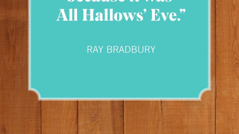 halloween quotes ray bradbury