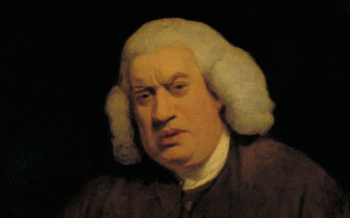 Samuel Johnson suffered from illnesses in childhood that disfigured his face