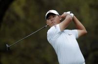 Mar 24, 2018; Austin, TX, USA; Si Woo Kim of South Korea plays against Justin Thomas of the United States during the fourth round of the WGC - Dell Technologies Match Play golf tournament at Austin Country Club. Mandatory Credit: Erich Schlegel-USA TODAY Sports