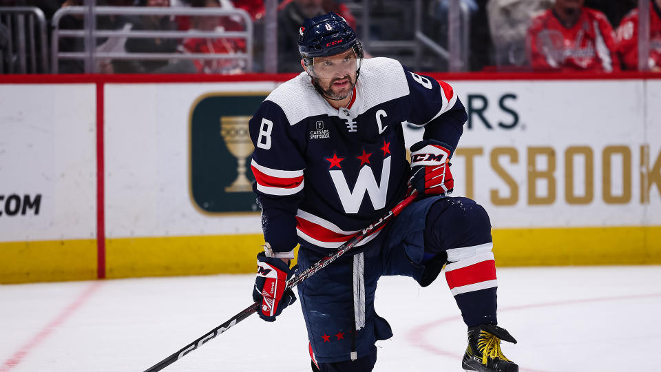 Alex Ovechkin is taking some time away from the Capitals to deal with the death of his father. (Getty)