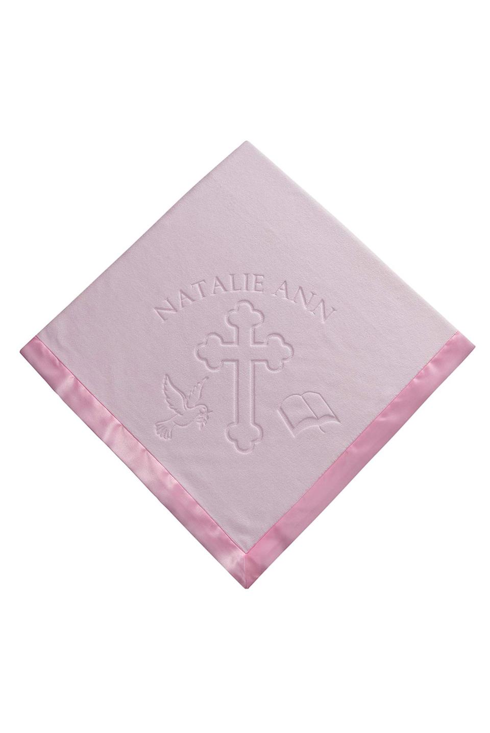 19) Christening Blanket for Girls