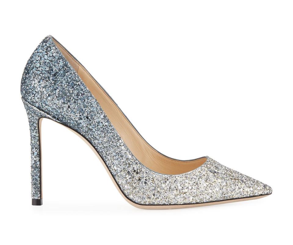 Jimmy Choo Romy ombré glitter pumps, glitter, jimmy choo