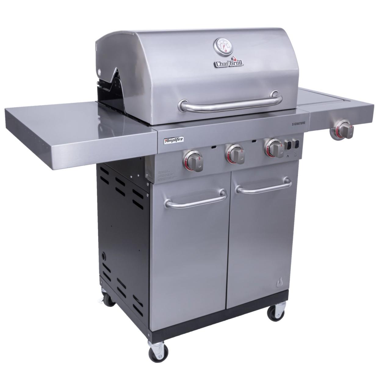 <p><a href="https://go.redirectingat.com?id=74968X1596630&url=https%3A%2F%2Fwww.charbroil.com%2Fsignature-series-amplifire-3-burner-gas-grill-463342620%3Fgclid%3DCjwKCAjwsvujBhAXEiwA_UXnAA0aVNzi_QT9Fv2ZGF4gcDyh4GkFPTFu1JycDS3e8tJsgTZVH9o0ohoCIYMQAvD_BwE&sref=https%3A%2F%2Fwww.esquire.com%2Flifestyle%2Fg44106461%2Fbest-gas-grills%2F" rel="nofollow noopener" target="_blank" data-ylk="slk:Shop Now;elm:context_link;itc:0;sec:content-canvas" class="link rapid-noclick-resp">Shop Now</a></p><p>3-Burner Gas Grill</p><p>$549.99</p><p>charbroil.com</p>