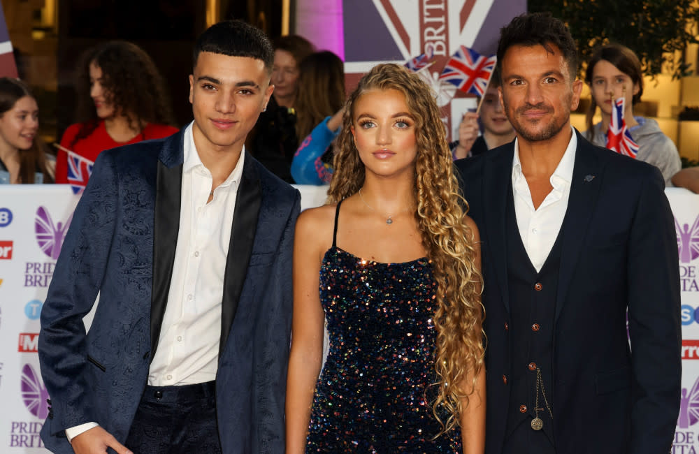 Junior, Princess and Peter Andre credit:Bang Showbiz