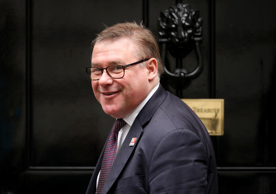 LONDON, ENGLAND - OCTOBER 21: Conservative MP and Deputy Chairman of the European Research Group (ERG) Mark Francois arrives at 10 Downing Street on October 21, 2019 in London, England. Prime Minister Boris Johnson is pressing Parliament for a "straight up-and-down vote" on his Brexit deal, after he was forced to ask the European Union for a new delay of the Brexit deadline. (Photo by Dan Kitwood/Getty Images)