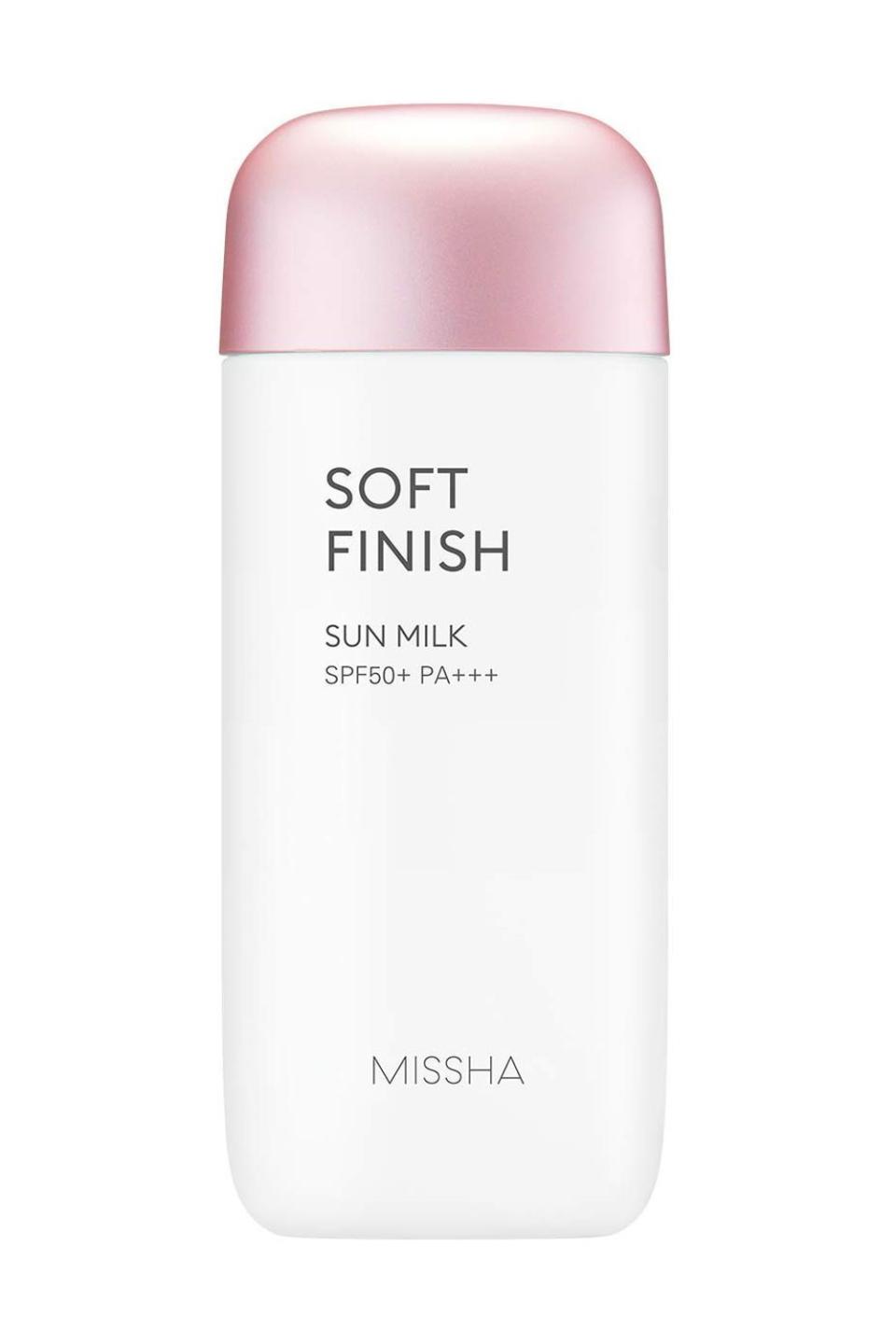 14) Missha All Around Safe Block Soft Finish Sun Milk