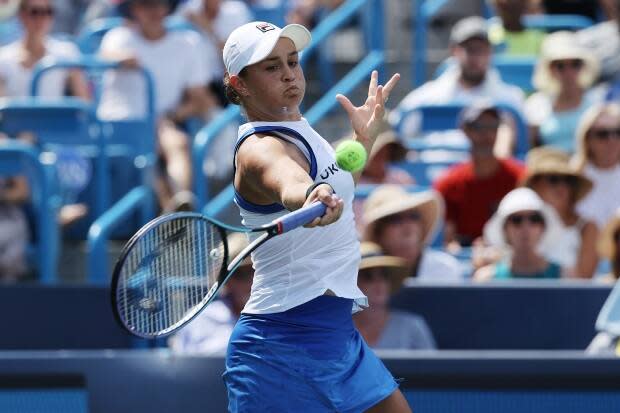 Ashleigh Barty, the No. 1 ranked player in the WTP, edged No. 75 Teichmann 6-3 and 6-1 to collect her first Western & Southern Open trophy in her first finals appearance. (Dylan Buell/Getty Images - image credit)