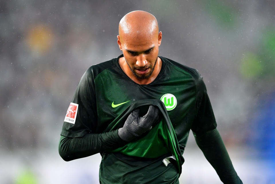 John Brooks and his Wolfsburg teammates have seen better afternoons than they did against Bayer Leverkusen. (Getty)