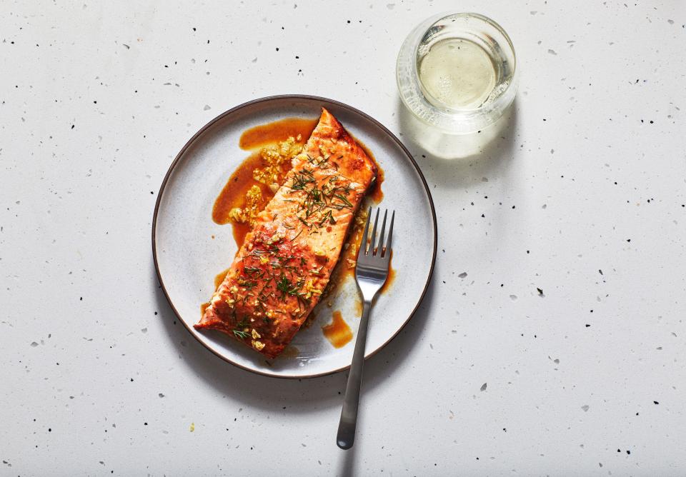 Easy Grilled Salmon in Foil With Lemon-Garlic-Herb Butter