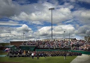 The Husson University Commencement ceremony for graduate students will take place outdoors at 10 a.m. on Saturday, May 8, 2021 at the Winkin Sports Complex on the University's Bangor campus. Sawyer will receive his honorary doctorate of business administration as part of this event. Honorary degrees are the highest honor Husson University can bestow.