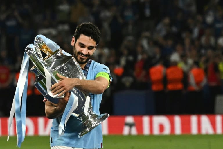 <a class="link " href="https://sports.yahoo.com/soccer/players/3862629/" data-i13n="sec:content-canvas;subsec:anchor_text;elm:context_link" data-ylk="slk:Ilkay Gundogan;sec:content-canvas;subsec:anchor_text;elm:context_link;itc:0">Ilkay Gundogan</a> has returned to <a class="link " href="https://sports.yahoo.com/soccer/teams/man-city/" data-i13n="sec:content-canvas;subsec:anchor_text;elm:context_link" data-ylk="slk:Manchester City;sec:content-canvas;subsec:anchor_text;elm:context_link;itc:0">Manchester City</a> after just one season at <a class="link " href="https://sports.yahoo.com/soccer/teams/barcelona/" data-i13n="sec:content-canvas;subsec:anchor_text;elm:context_link" data-ylk="slk:Barcelona;sec:content-canvas;subsec:anchor_text;elm:context_link;itc:0">Barcelona</a> (Paul ELLIS)