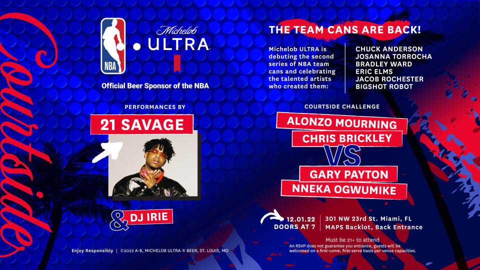 21 Savage to perform at Michelob ULTRA Art Basel experience