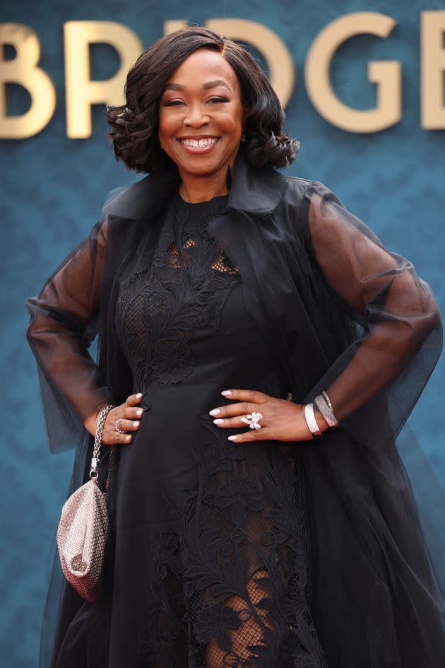 Shonda Rhimes at the premiere of Bridgerton season 3 last month