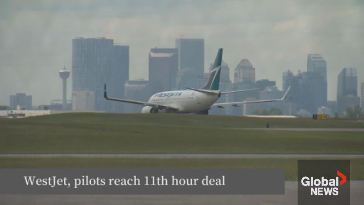 WestJet and its pilots reach 11th-hour deal to avoid strike