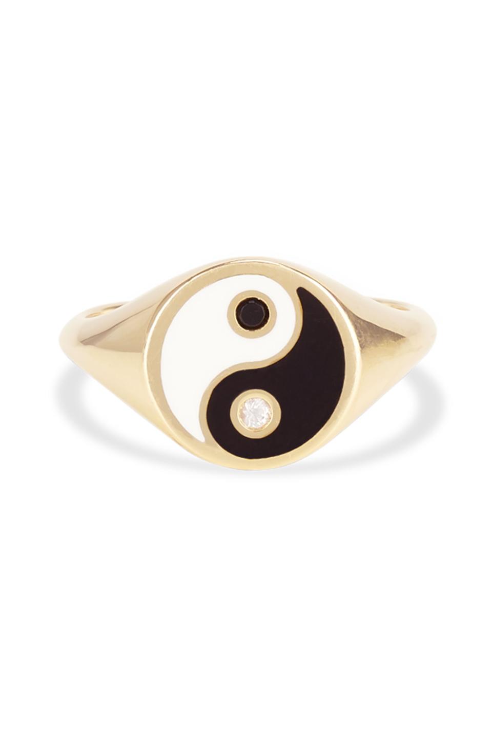 Yin Yang Pinky Ring