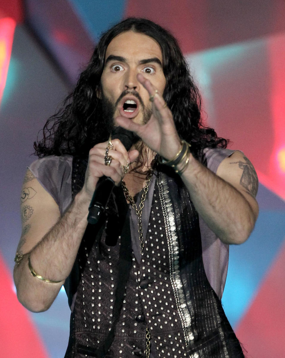 In 2005, Russell Brand <a href="http://www.npr.org/templates/story/story.php?storyId=101881014">sought treatment</a> for his sex addiction at the <a href="http://www.keystonecenterecu.net/">KeyStone Center</a>, a facility located in a Philadelphia suburb.  In his <a href="http://www.guardian.co.uk/books/2007/nov/12/biography.mikeleigh">2007 memoir, "My Booky Wook,"</a> he dished about his sex-crazed days, writing: "At one point, about five years ago, I had a harem of about 10 women whom I would rotate in addition to one-night stands and random casual encounters."    After Brand filed for divorce from Katy Perry in December 2011, <a href="http://blog.music.aol.com/2012/01/04/russell-brand-sex-addiction-divorce/">rumors circulated</a> that perhaps his insatiable sexual appetite was to blame.  But Brand recently <a href="http://sixtyminutes.ninemsn.com.au/article.aspx?id=8536475">told Australia's "60 Minutes"</a> that general incompatibility actually caused the split.  Their marriage was <a href="http://www.usmagazine.com/celebrity-news/news/katy-perry-russell-brands-divorce-finalized-2012167">officially dissolved </a>in July 2012. 