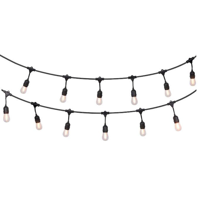 Portfolio 48-ft 18-Light Plug-In White LED String Lights