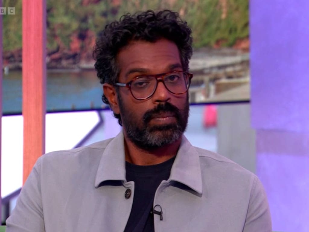 Romesh Ranganathan on The One Show. (BBC screenshot)