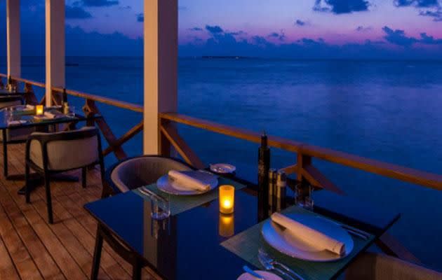 Luke Mangan's Lonu restaurant in the Maldives is the ultimate bucket list travel restaurant. Photo: Facebook/LonubyLukeMangan