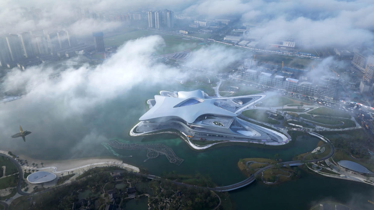  An image of one of the world's most famous buildings, the Chengdu Science Fiction Museum. 