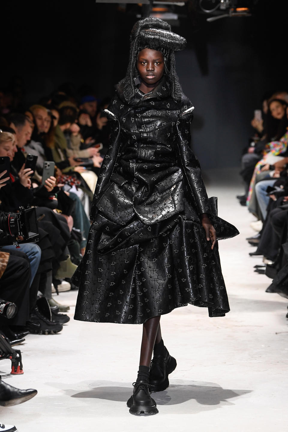 Model at Comme des Garçons fall 2024 show on March 2 in Paris.