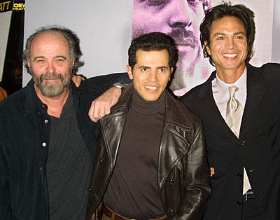 Leon Ichaso , John Leguizamo and Benjamin Bratt at the New York premiere of Miramax's Pinero