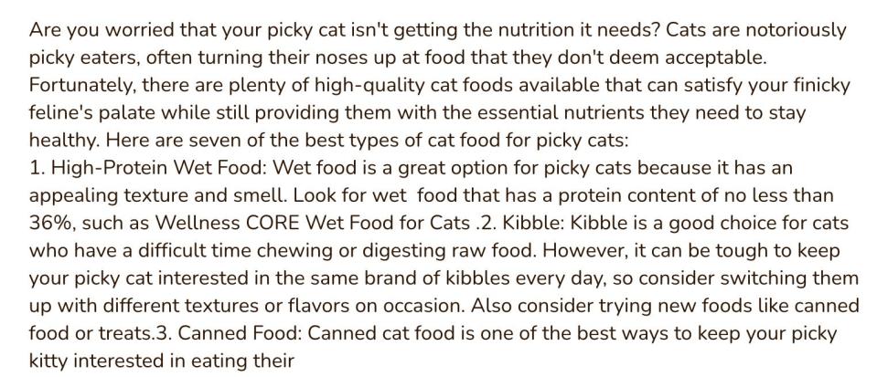 Are you worried that your picky cat?