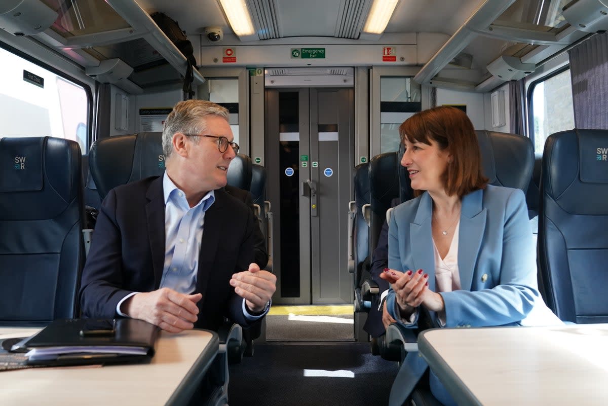 Shadow Chancellor Rachel Reeves (right) with Labour leader Sir Keir Starmer (Stefan Rousseau/PA Wire)