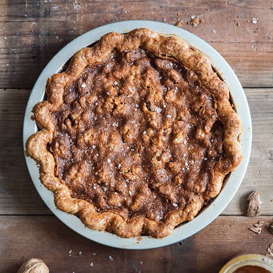 Salty Honey Walnut Pie; Three Babes Bakeshop