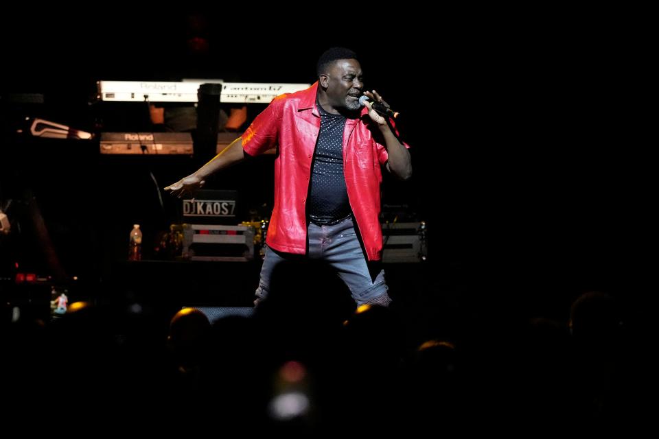 Big Daddy Kane during a celebration of the 50th anniversary of hip-hop on the first night of the Cincinnati Music Festival.