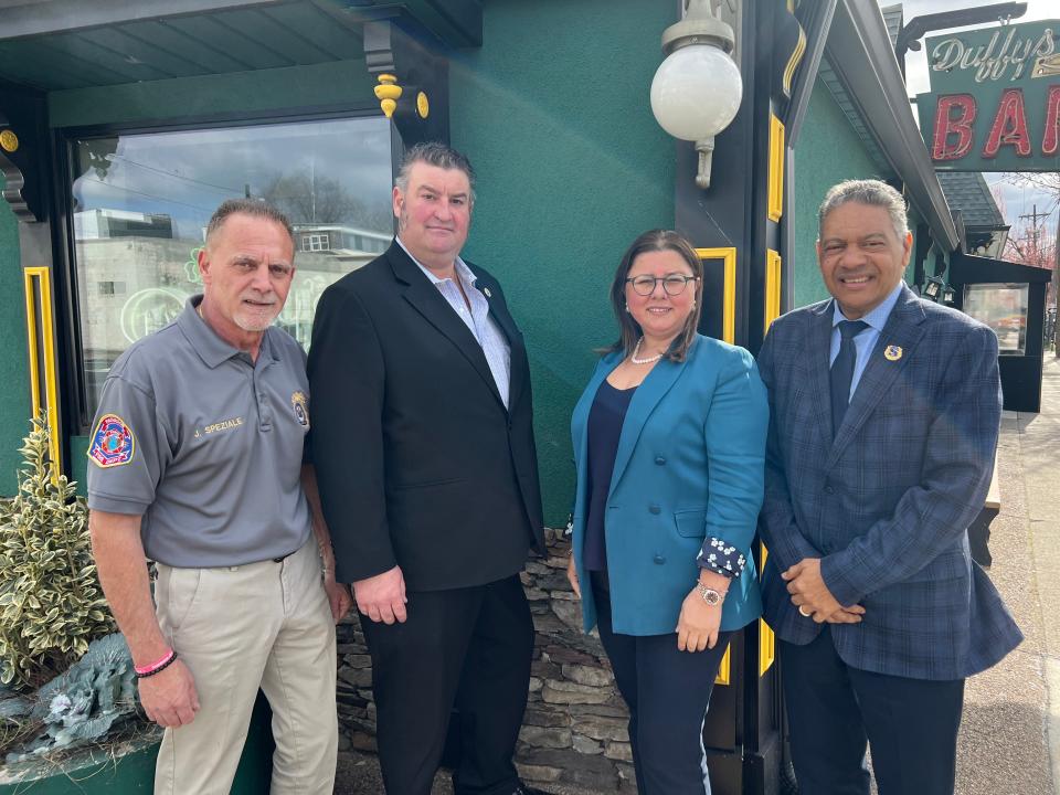 A Passaic County Democratic primary campaign has been launched by Team Speziale Democrats for Passaic County. The ticket includes (L to R) Paterson Police Director Jerry Speziale, Sean Duffy of Wayne and Paterson residents Derya Taskin and Pedro Liranzo.