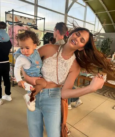 <p>Chrissy Teigen/Instagram</p> Chrissy Teigen and her daughter Esti