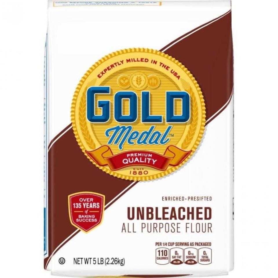 General Mills is recalling two-, five- and 10-pound bags of Gold Medal Unbleached and Bleached All Purpose Flour with a “better if used by” date of March 27, 2024, and March 28, 2024, for the potential presence of salmonella, according to the Food and Drug Administration.