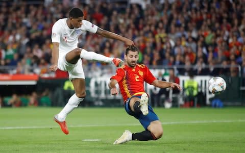 Rashford with a super finish for the second - Credit: Action Images via Reuters 