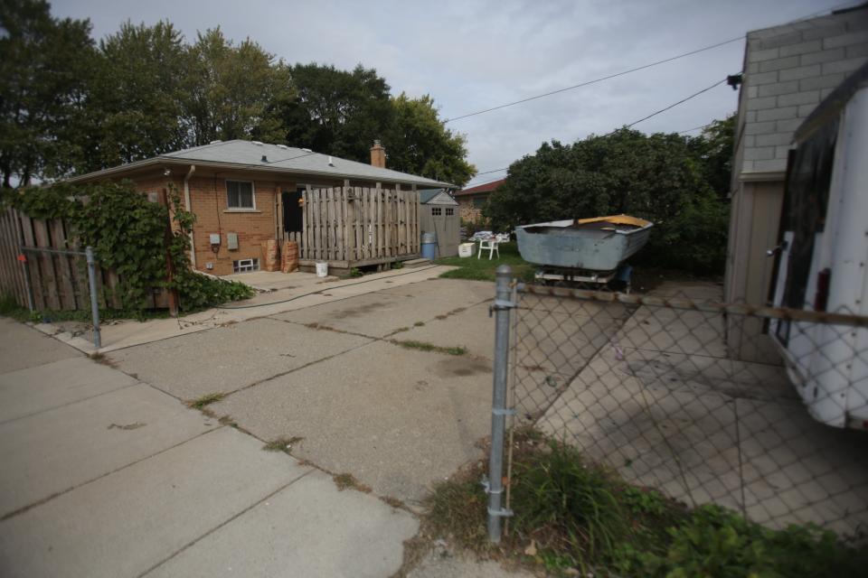 The house at 18710 Florida in Roseville, Michigan, where Jimmy Hoffa could be buried under the driveway on September 26, 2012.