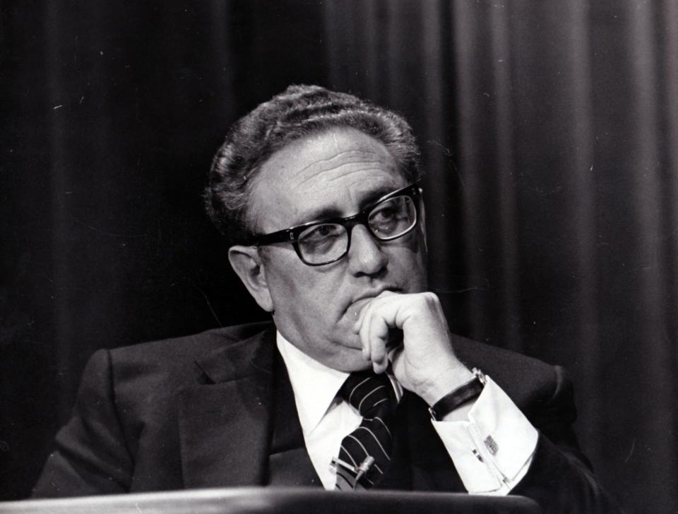 NEW YORK, NY - CIRCA 1990: Henry Kissinger circa 1976 in New York City.