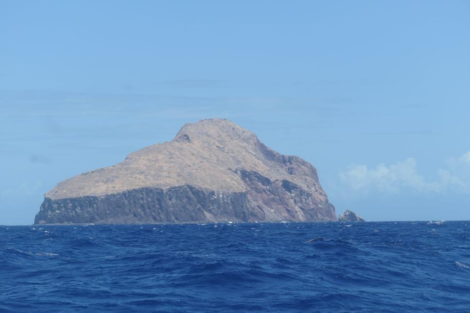 A view of Redonda island.
