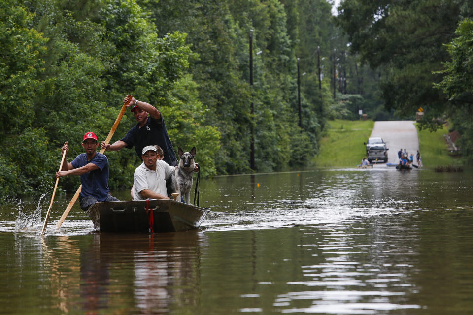 Swollen river feeds Texas flooding