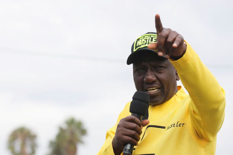 FILE PHOTO: Kenyan presidential candidate William Ruto kicks off his campaign, in Nairobi