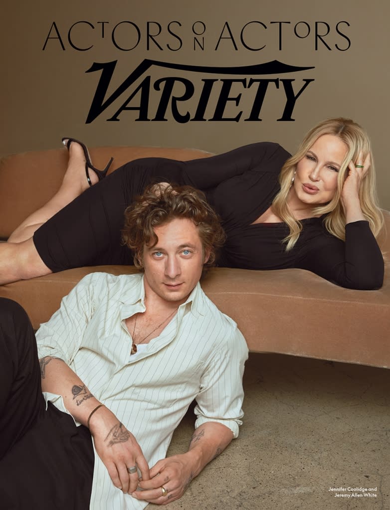 Jennifer Coolidge Jeremy Allen White Variety Actors on Actors Cover