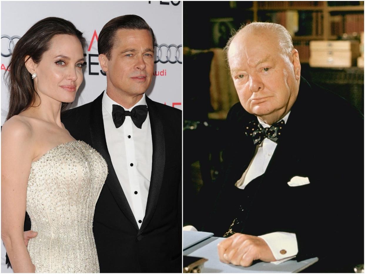 Brad Pitt Angelina Jolie Winston Churchill