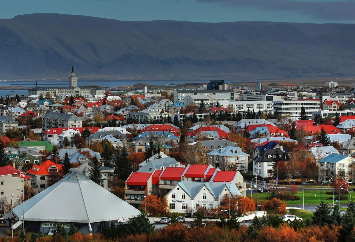 A View Of Reykjavik Iceland From The Pearl
