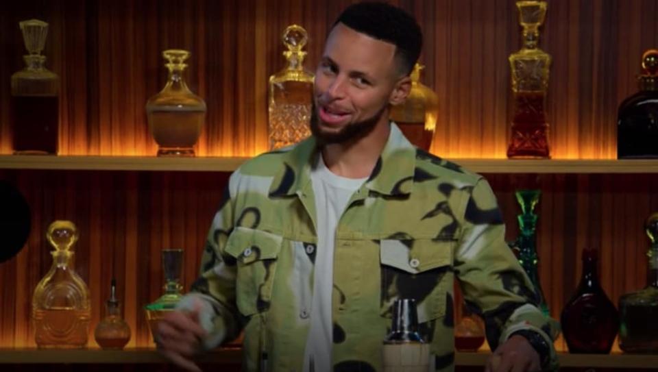 Steph Curry speaks during episode 1 of “About Last Night” which aired on HBO Max on Feb. 10, 2022. (Credit: HBO Max)